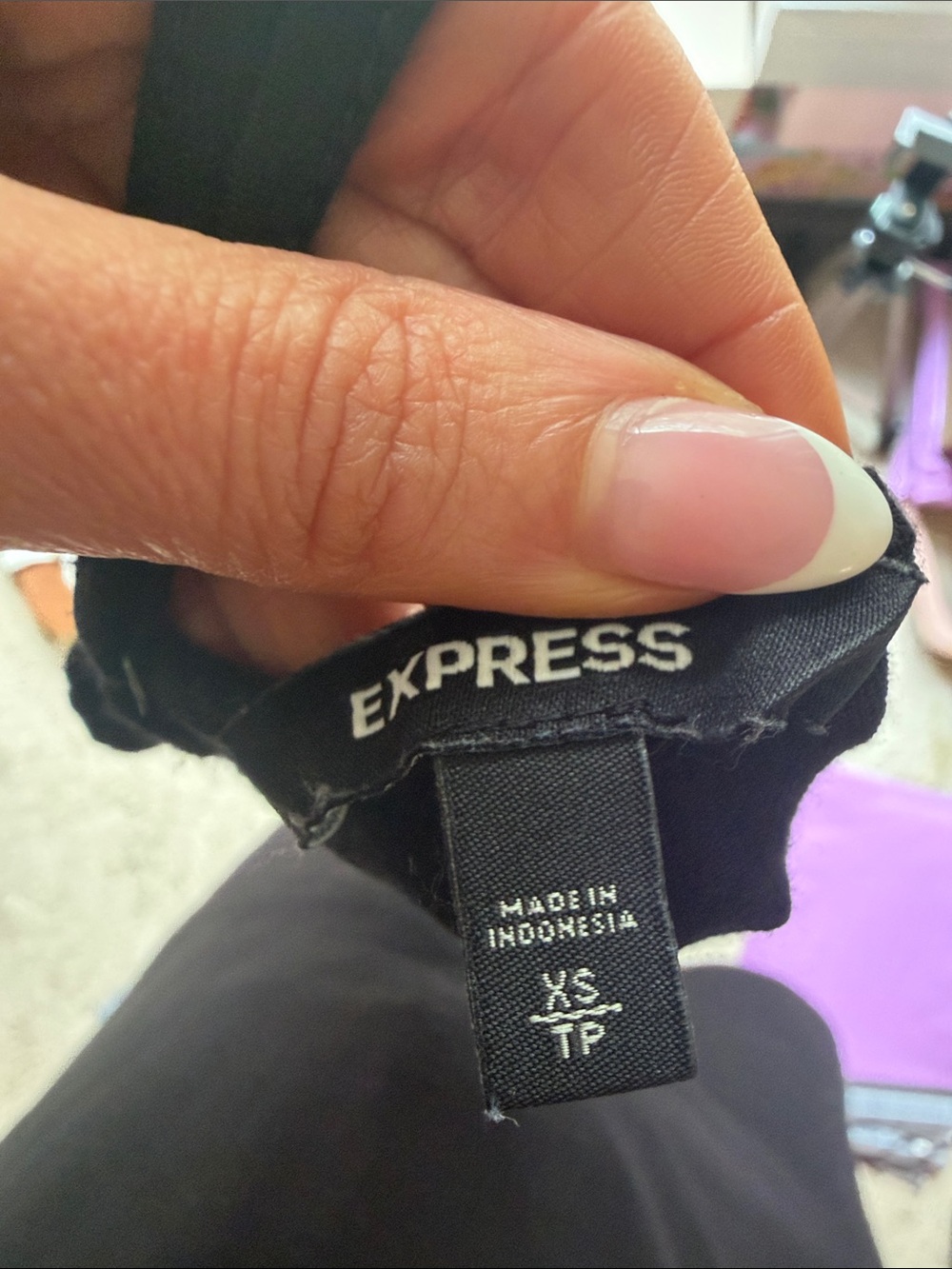 Express Black Ruffle High-Low Dress - Picture 3 of 3